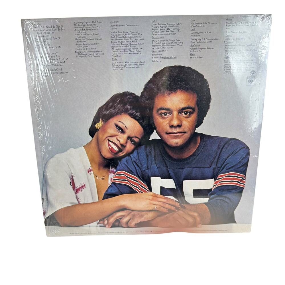 Vintage Johnny Mathis & Deniece Williams That's What Friends Are For LP Record - Picture 2 of 5